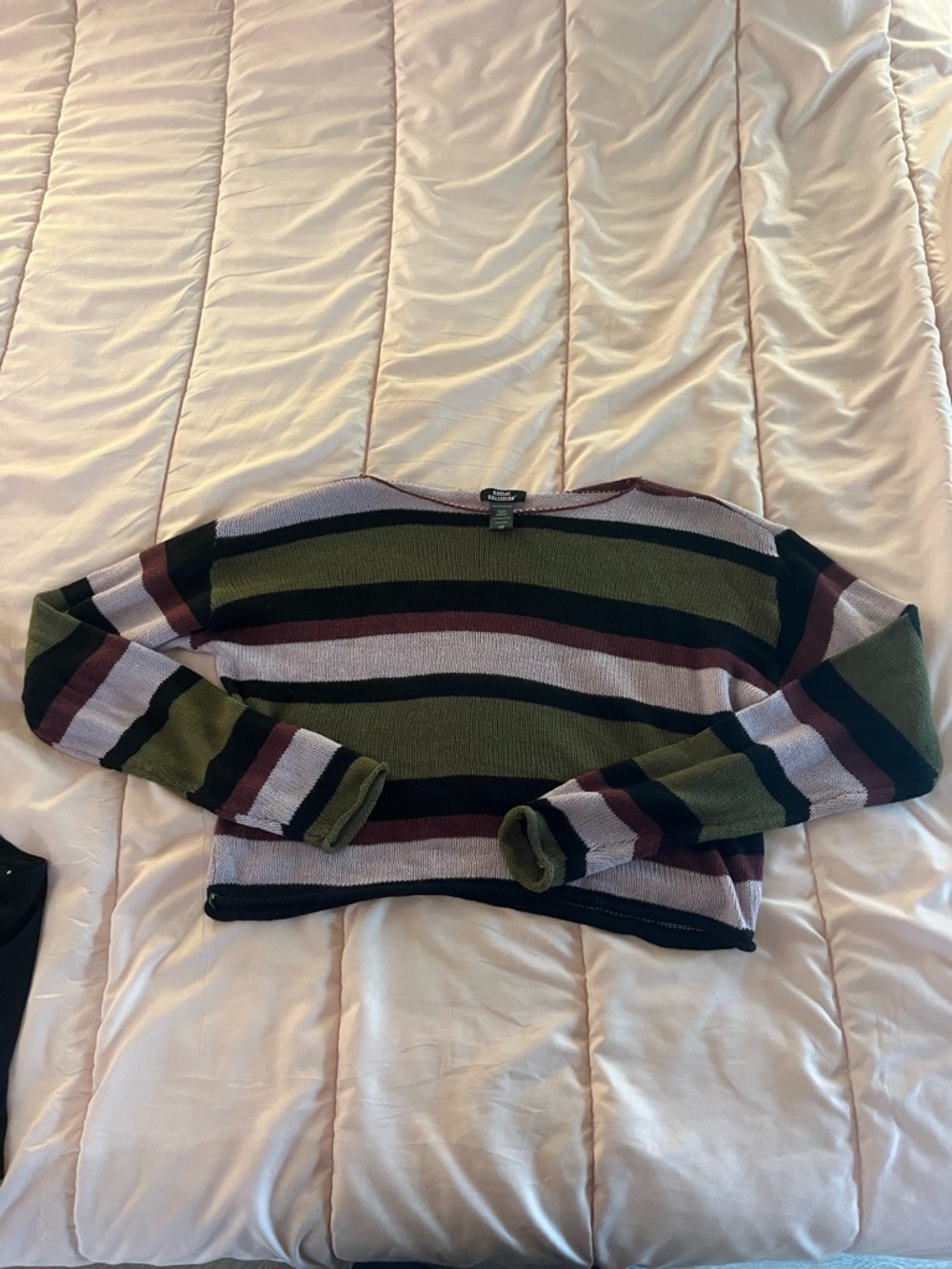 Social collision striped sweater